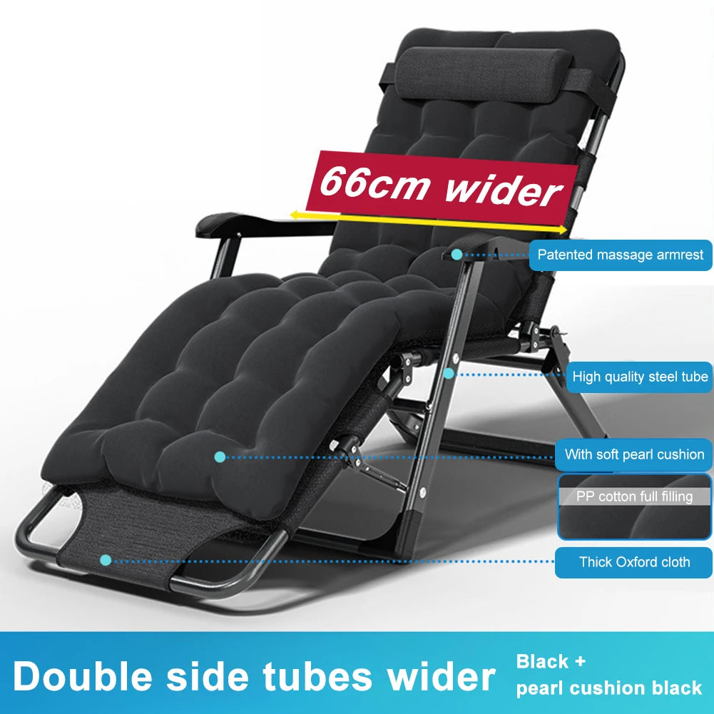 Lounge Chair Adjustable Patio Recline Headrest Cushion