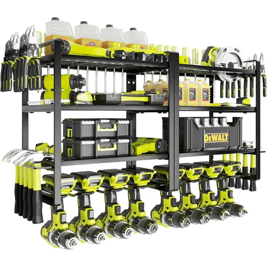 Power Tool Organizer, 8 Drill Holder Wall Mount,