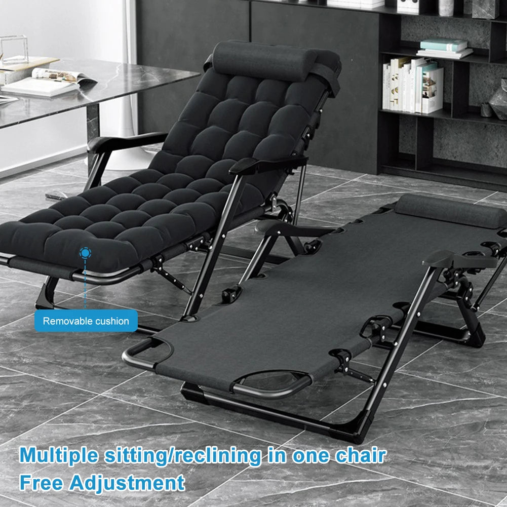 Lounge Chair Adjustable Patio Recline Headrest Cushion