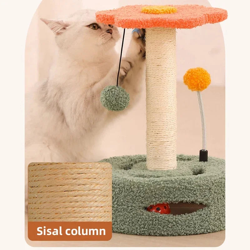 Cat Climbing Frame Teasing Toys Scratching Board