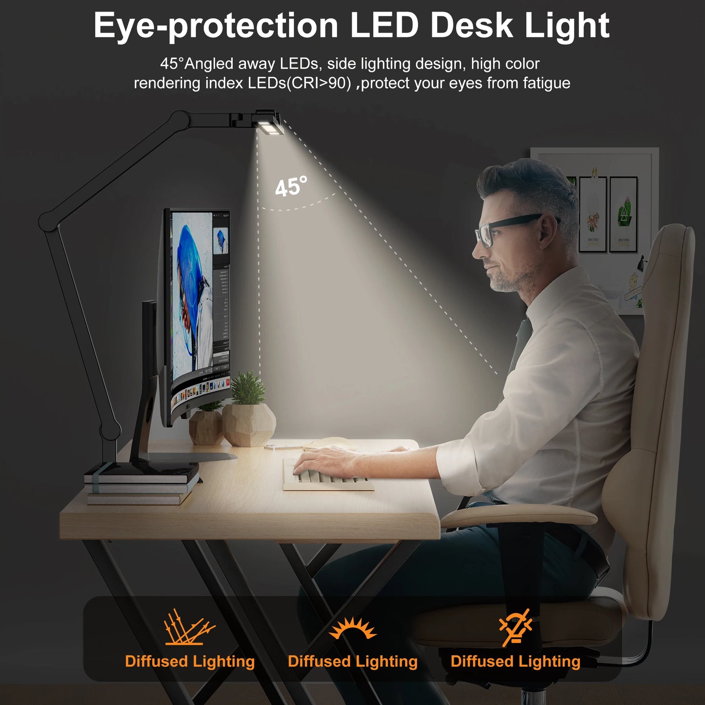 Led Desk Lamp Clamp, Architect Desk Home