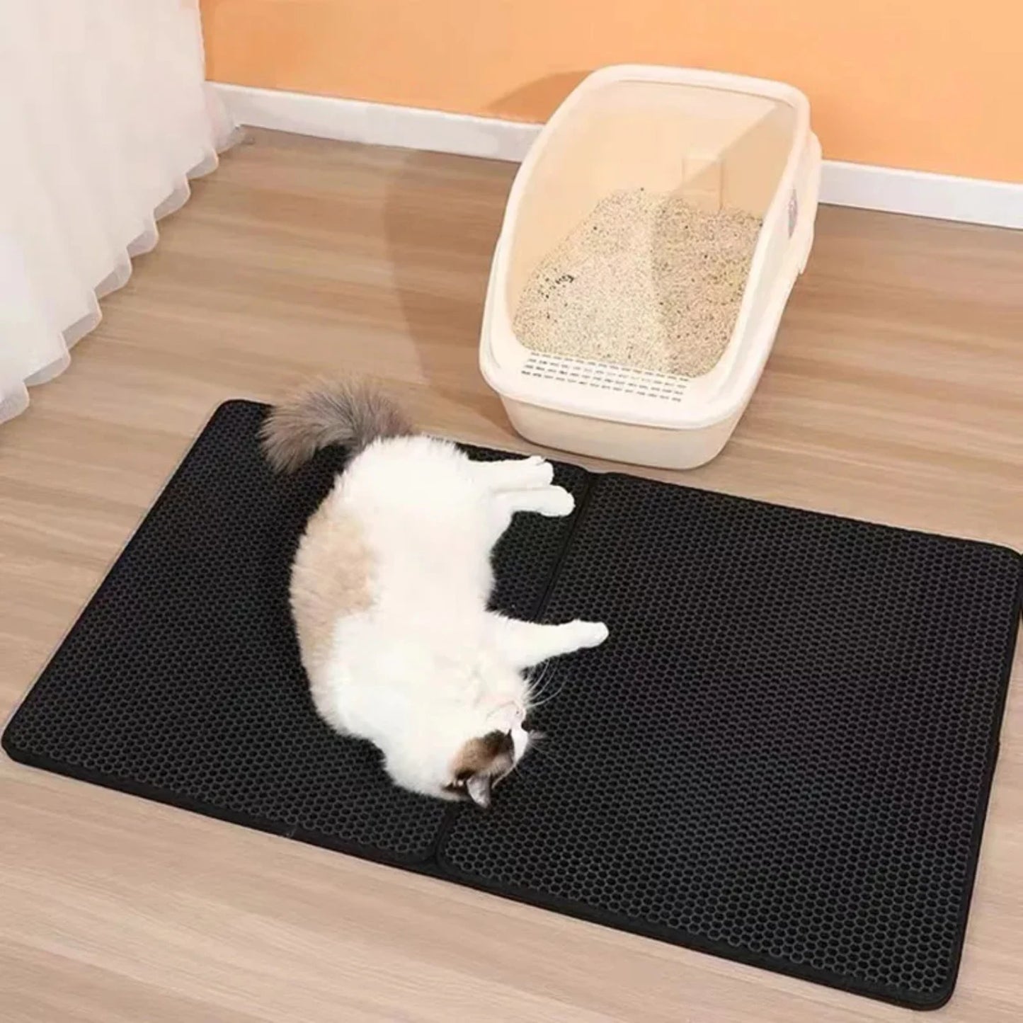 Waterproof Double Layer Cat Litter Mat Washable