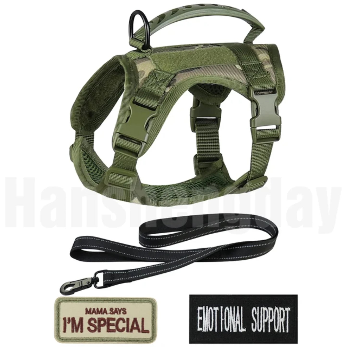 Adjustable Tactical Cat Harness Set Walking Vest