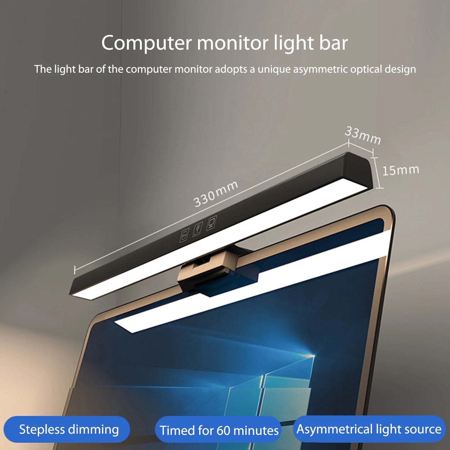 Stepless Dimming Led Desk Lamp Computer Monitor