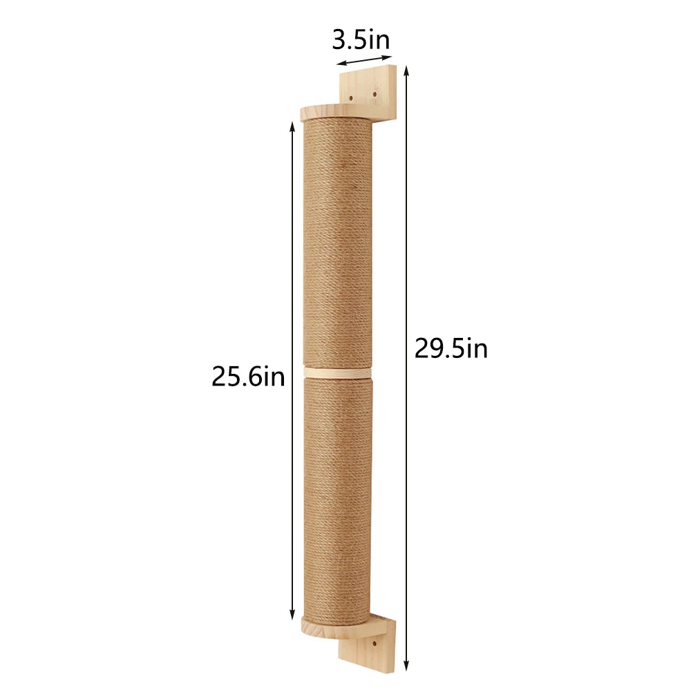 Cat Wall Mounted Four Step Scratching Post