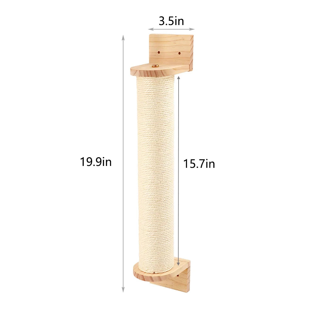 Cat Wall Mounted Four Step Scratching Post