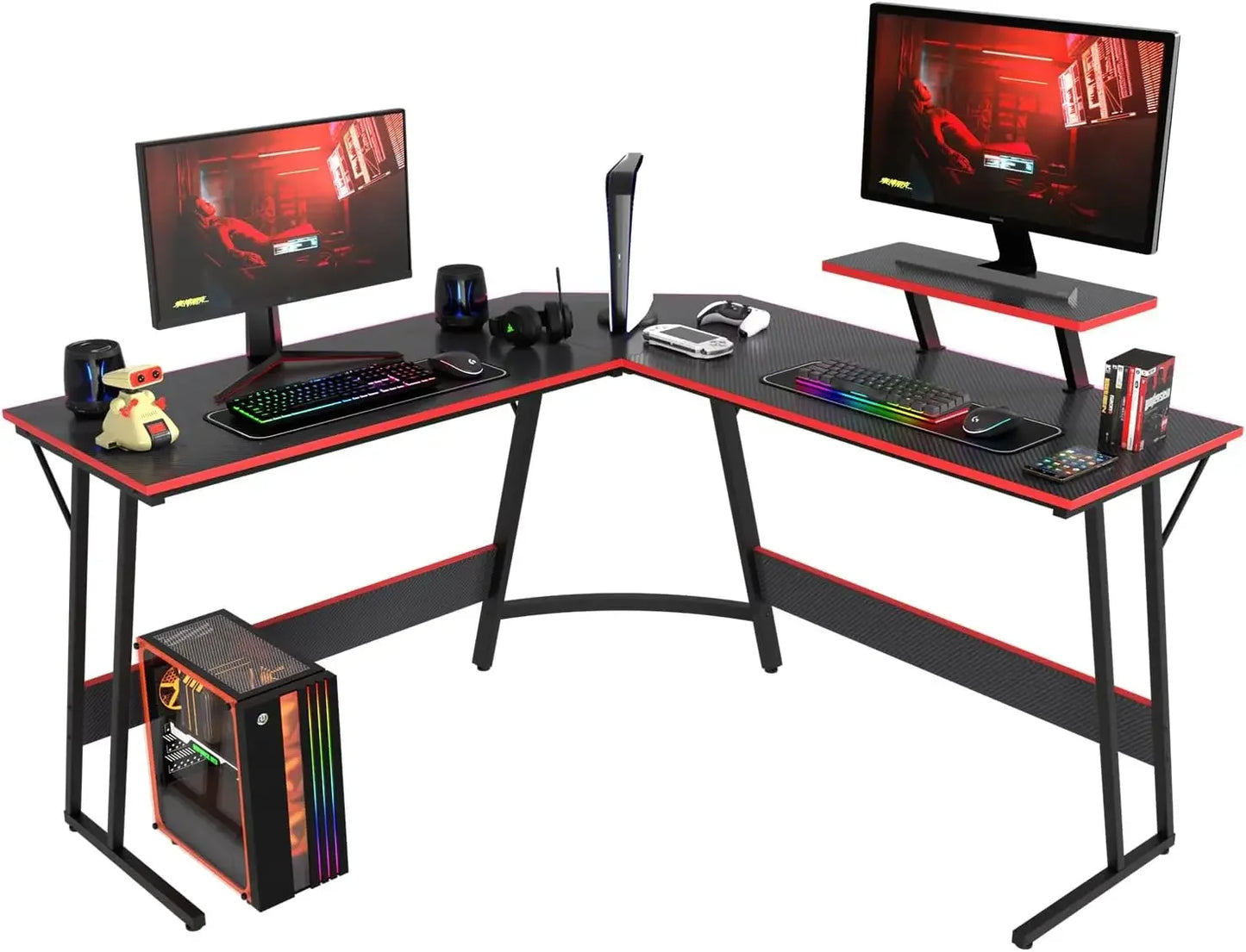 L Shaped Desk Corner Gaming Desk Large Desktop