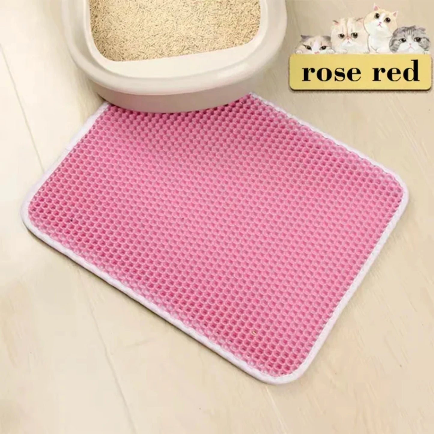 Waterproof Double Layer Cat Litter Mat Washable