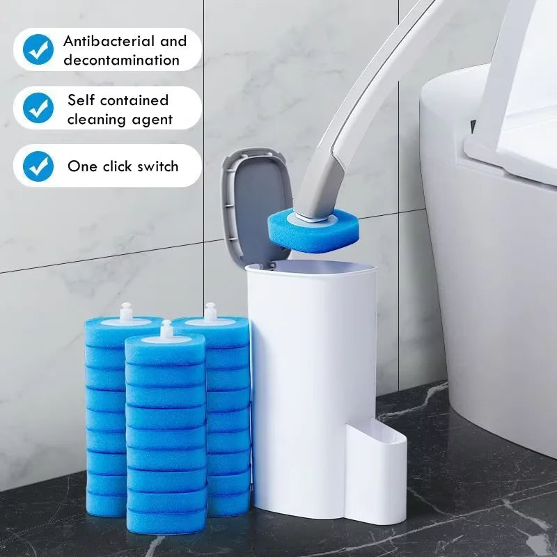 Wall-mounted Disposable Toilet Brush 24PCS