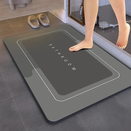 Super Absorbent Non-slip Bathroom Mat Diatomaceous