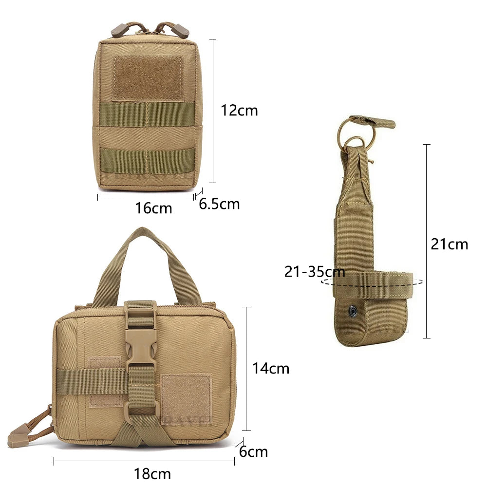 Military Dog Harness Leash Bags Tactical Vest