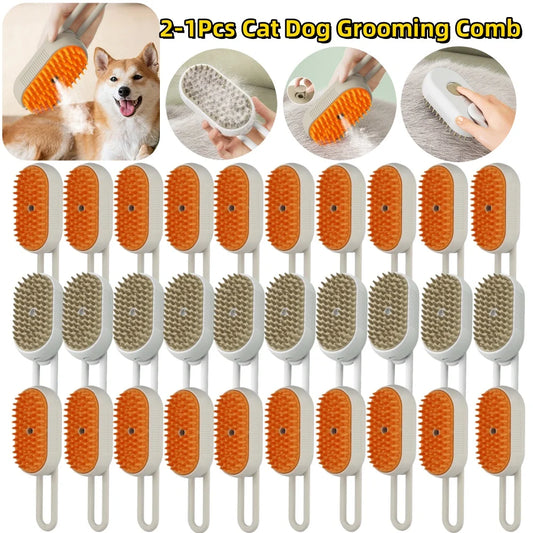 Steamy Cat Brush Electric Spray Removes Tangles