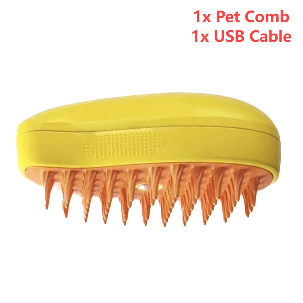 3 In 1 Cat Steamy Brush Grooming Comb Cleaning