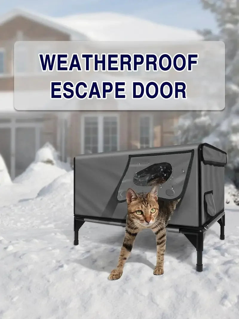 100% Waterproof, Fully Insulated Outdoor Cat Shelter