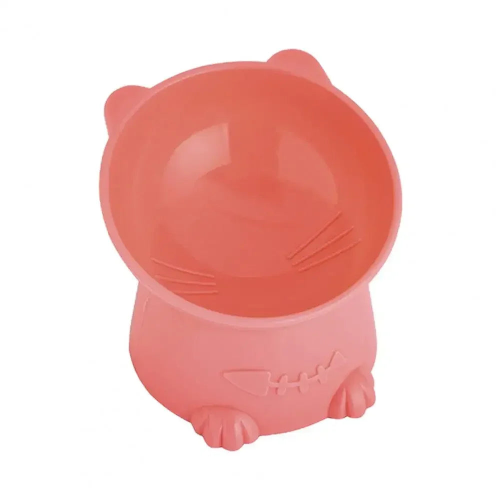 Bowl Water Food Dish Cartoon Cat Shape