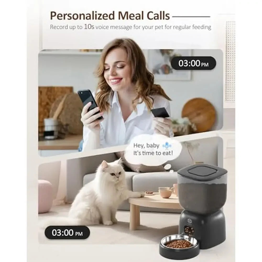 Automatic Pet Feeder Water Dispenser Set Timer