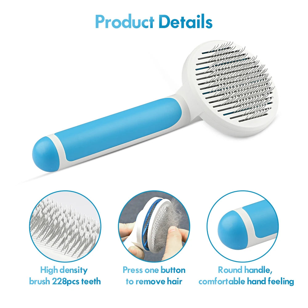 MASBRILL Cat Comb Removes Hairs Soft Massaging