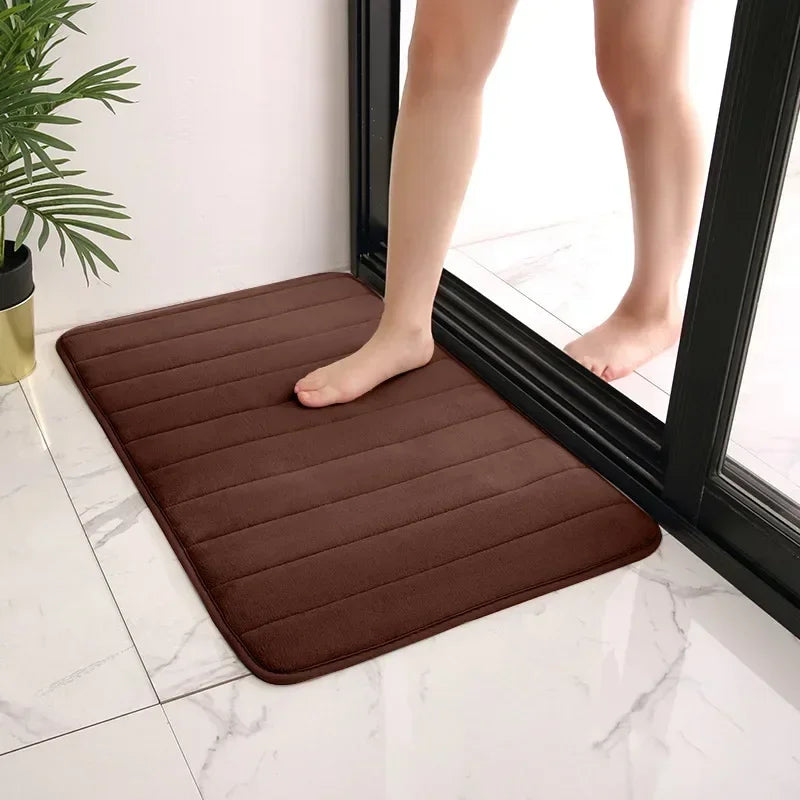 Super Absorbent Bath Mat Shower Rug Foam