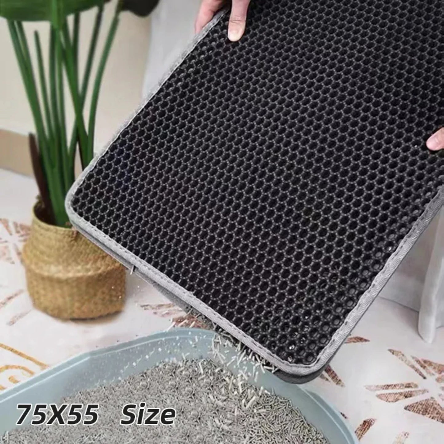 Waterproof Double Layer Cat Litter Mat Washable