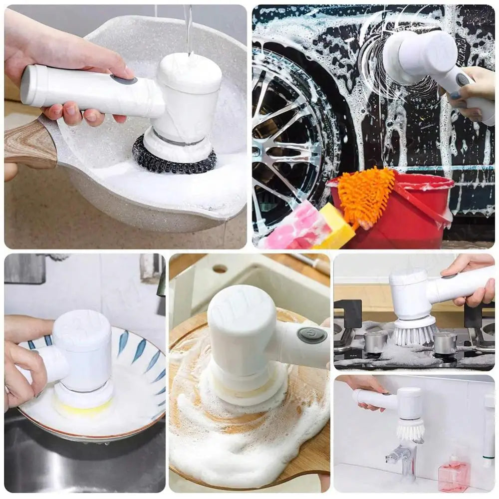 Spin Scrubber Bathroom Cleaning Brush Replaceable Heads