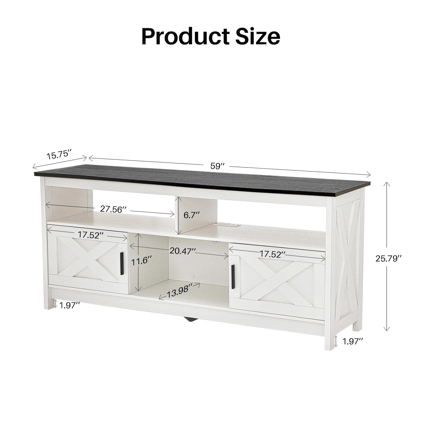 REDLIFE TV Stand TVs Up 65 inches Entertainment Center