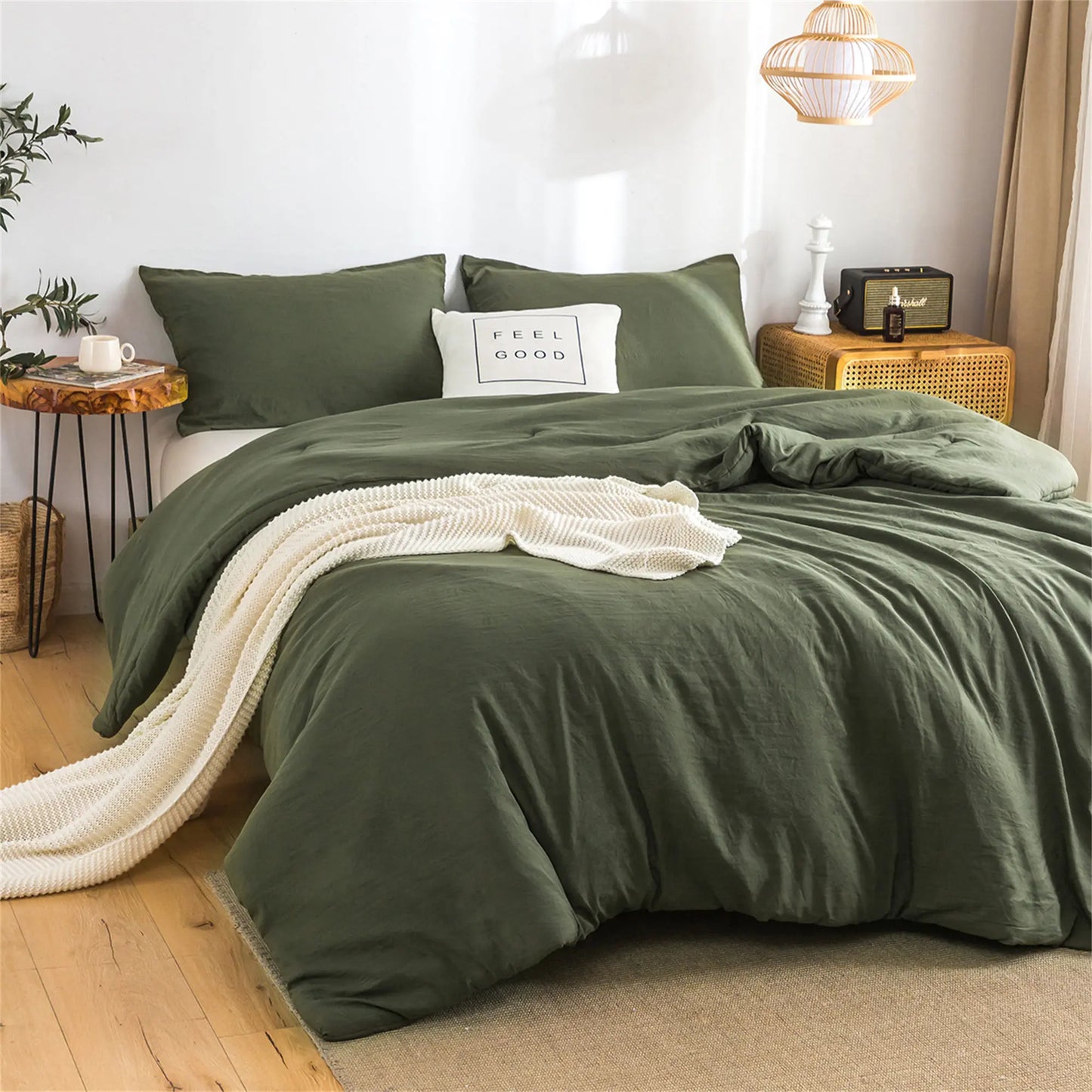 Soft Reversible Comforter Sets Microfiber Skin-friendly