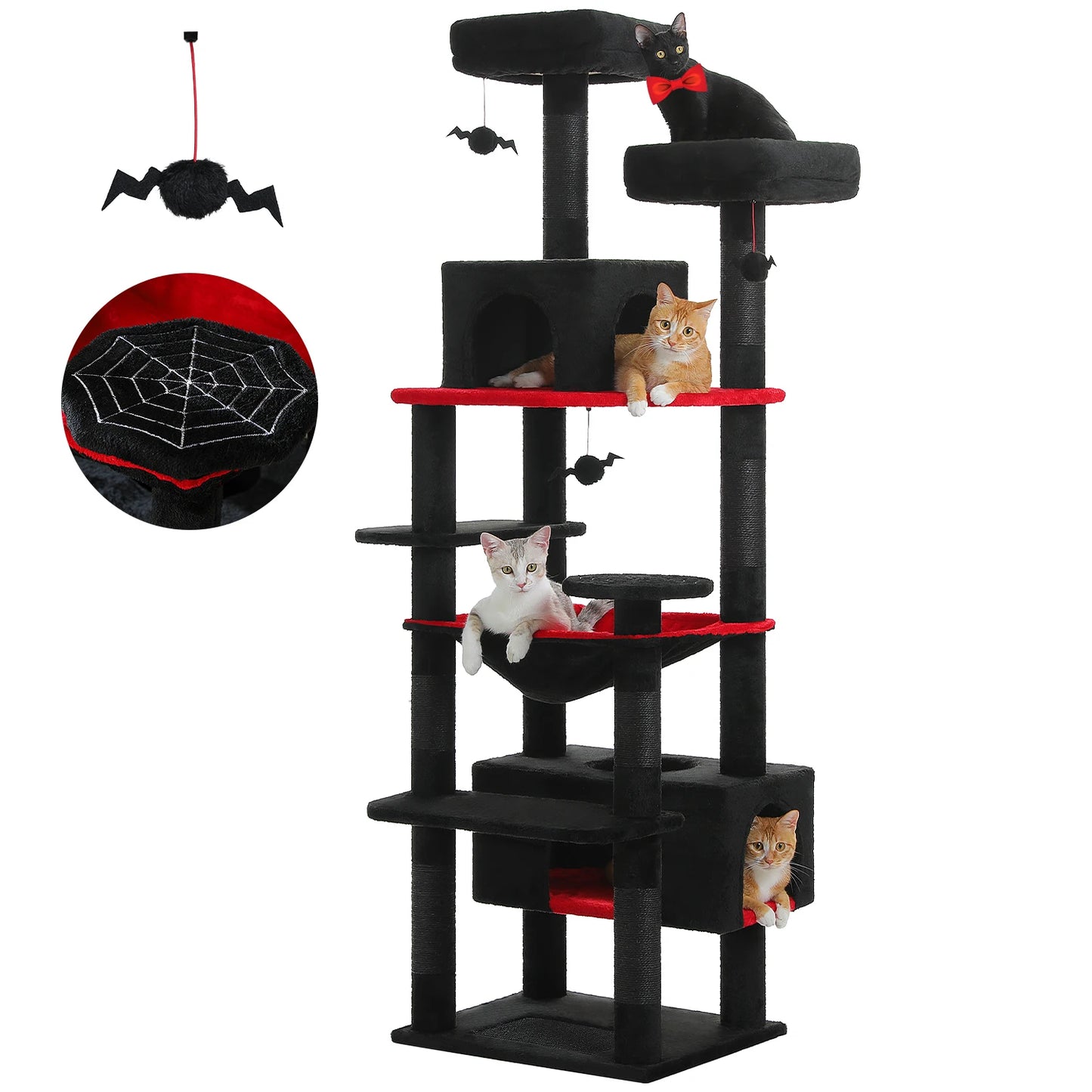 Large Cat Tree Scratching Posts Hammock Perches