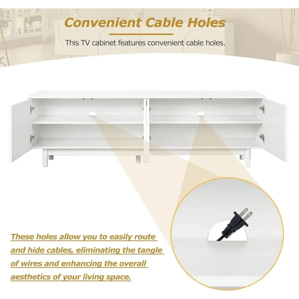 TV Stand Arch Cabinets Televisions Up to 78''