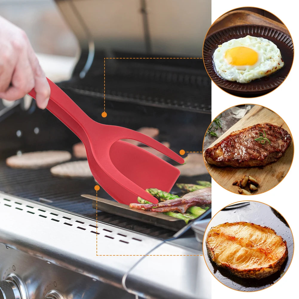 Flip Spatula Tongs Non Stick Cooking Utensil