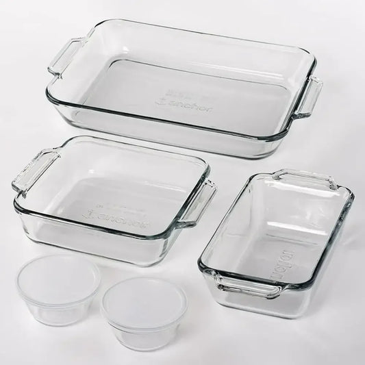 Glass Bakeware 7-Piece All-Inclusive Kitchen Essentials