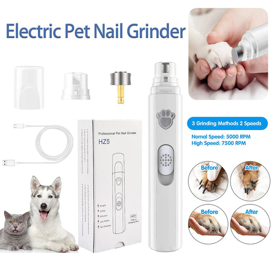 Electric Dog Nail Grinder Pet Nail Clipper