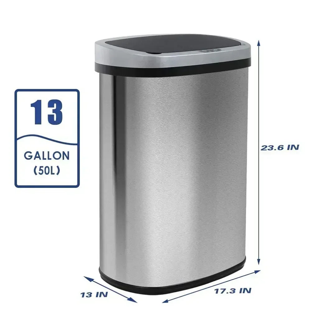 Kitchen Trash Can Lid, 13 Gallon Automatic Touchless