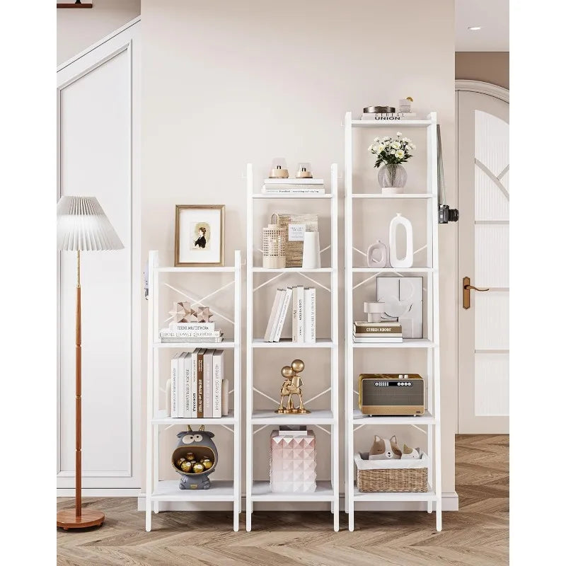 Ladder Shelf, Bookshelf Bookcase, Freestanding Corner