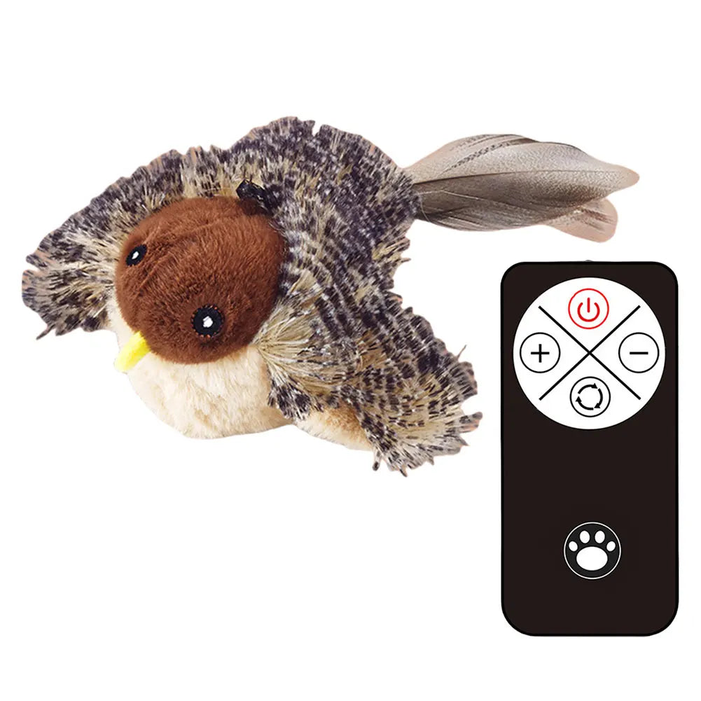 Interactive Cat Toys Flying Bird Flapping Wings