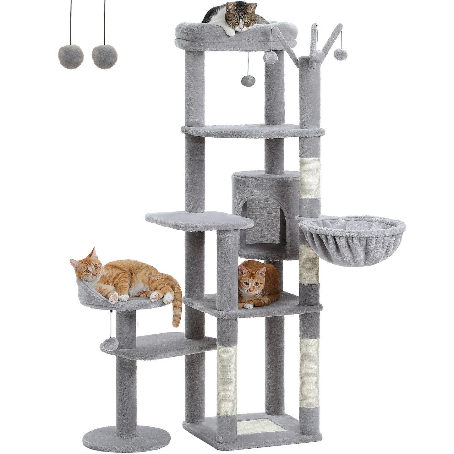 Cat Tree Large Multi-Level Large Hammock