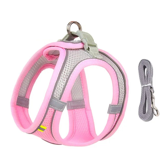 Cat Harness Leash Set Adjustable Cat Collar