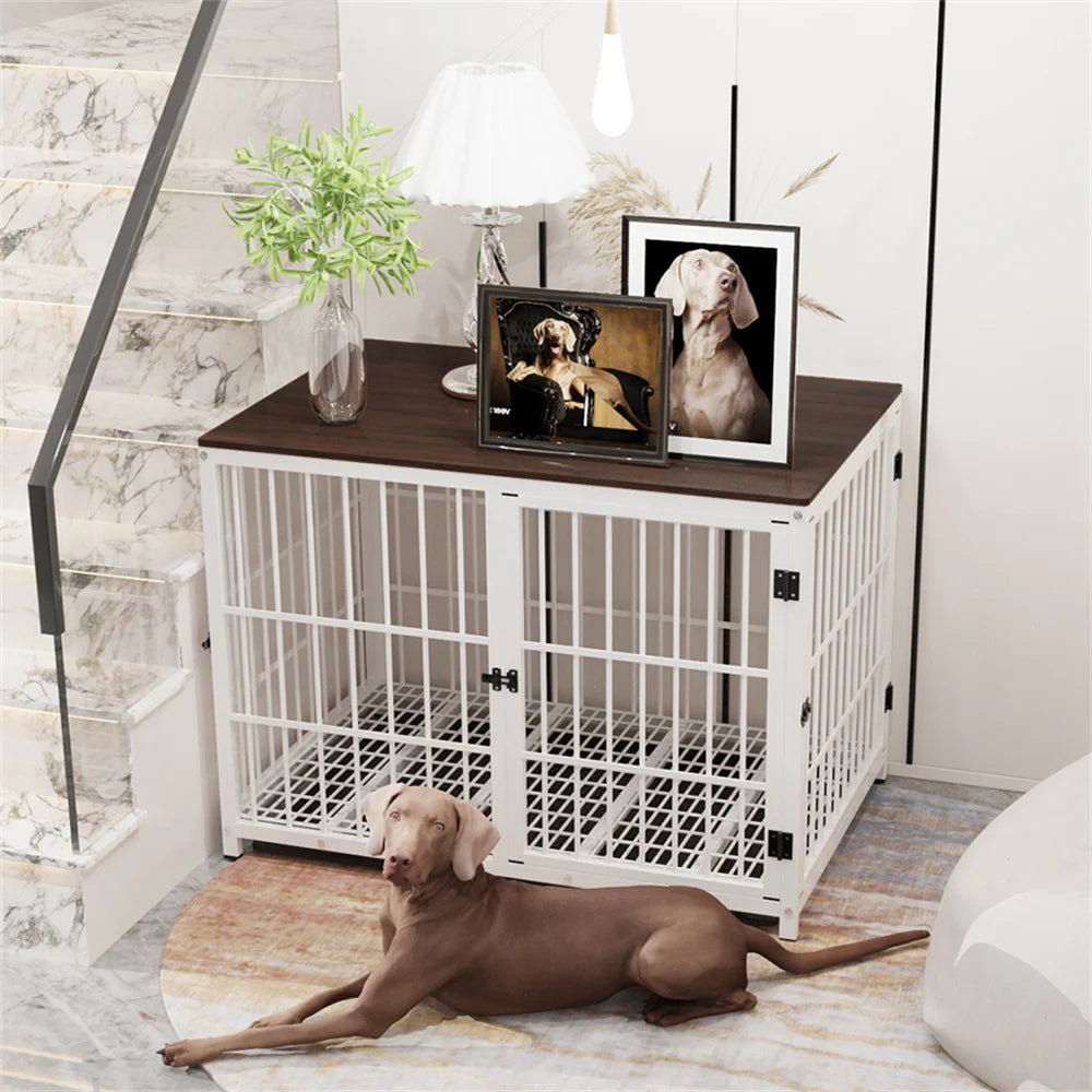 Large Wooden Dog Crate Indoor Furniture Style