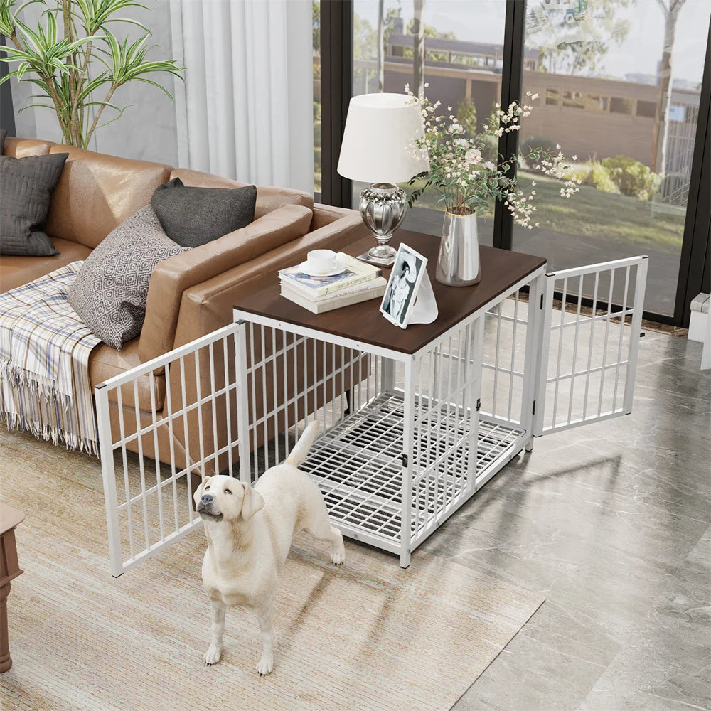 Large Wooden Dog Crate Indoor Furniture Style