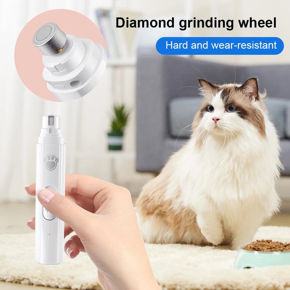 Pet Nail Trimmer with Polisher Wheel Grooming