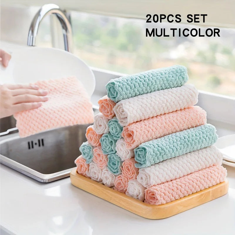 20Pcs/Pack Thickened Cleaning Cloths Wiping Rag