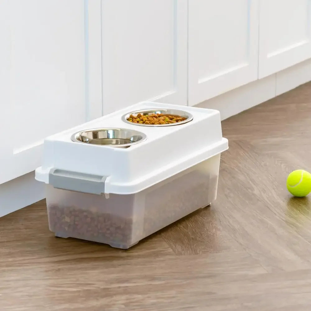 Airtight Pet Food Container Treat Box Bowls