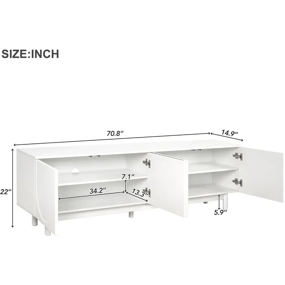 TV Stand Arch Cabinets Televisions Up to 78''