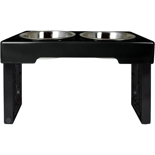 Adjustable Raised Dog Feeder Bowl 7 Cups Food