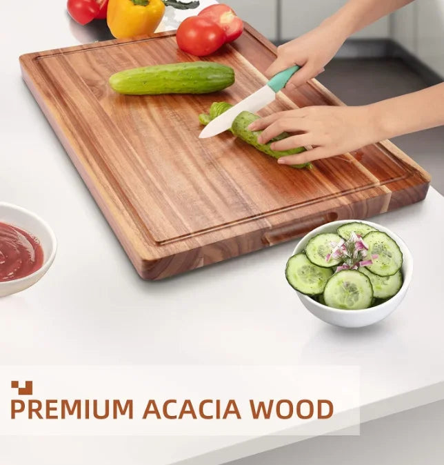 Acacia Wood Cutting Board 24 x 18 Extra Large