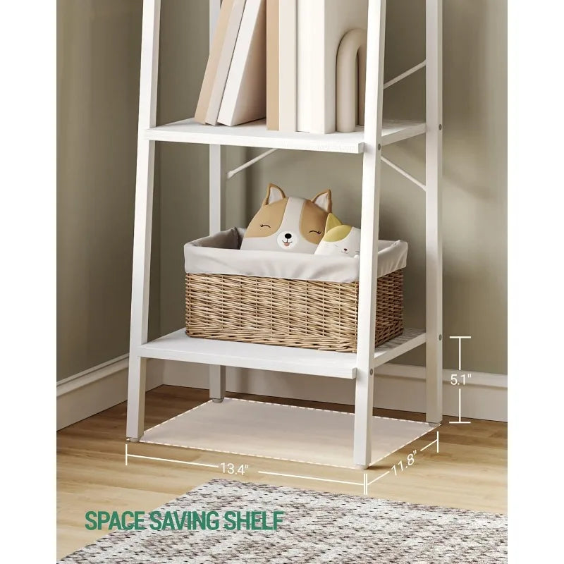 Ladder Shelf, Bookshelf Bookcase, Freestanding Corner