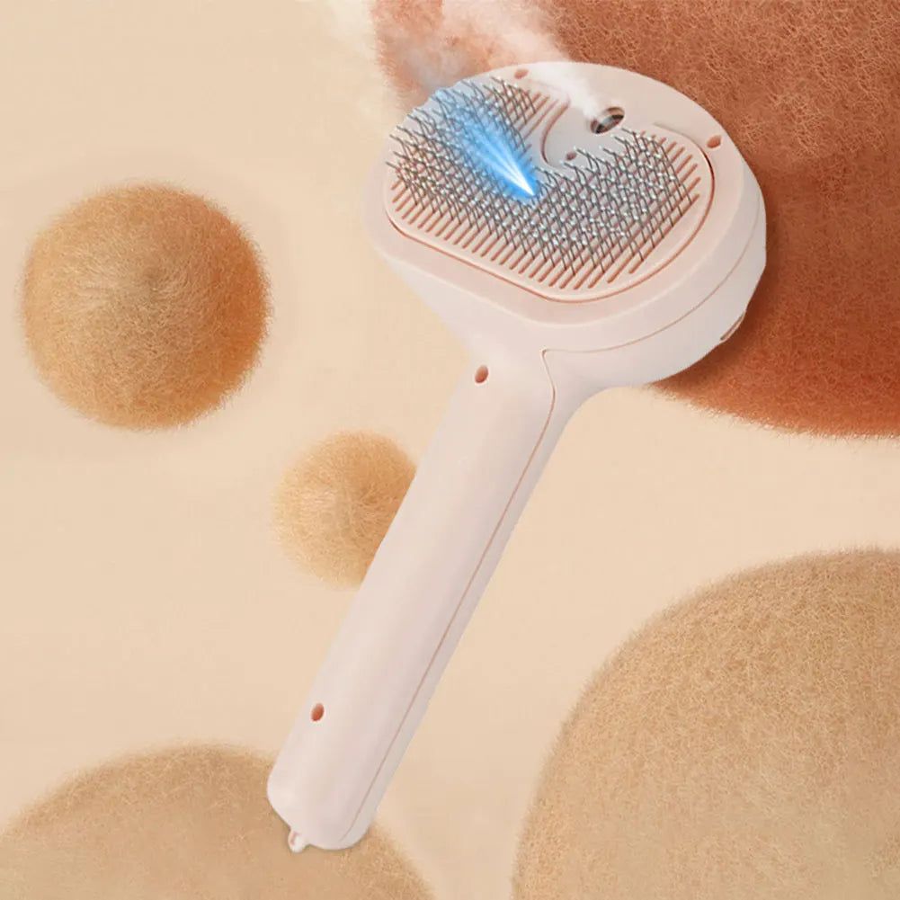 Cat Hair Brush with Release Button Massage Grooming