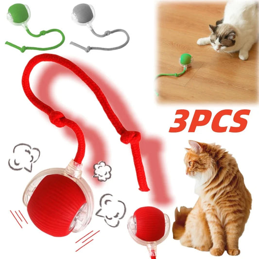 Electric Cat Toys Automatic Rolling Ball Tail