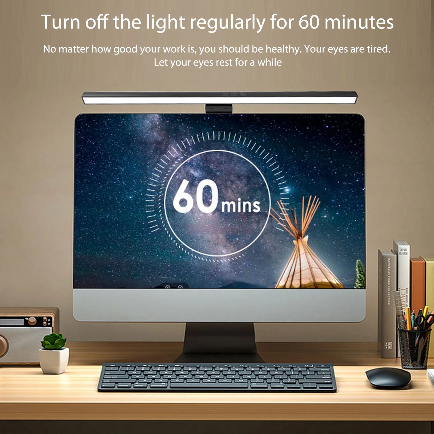 Stepless Dimming Led Desk Lamp Computer Monitor