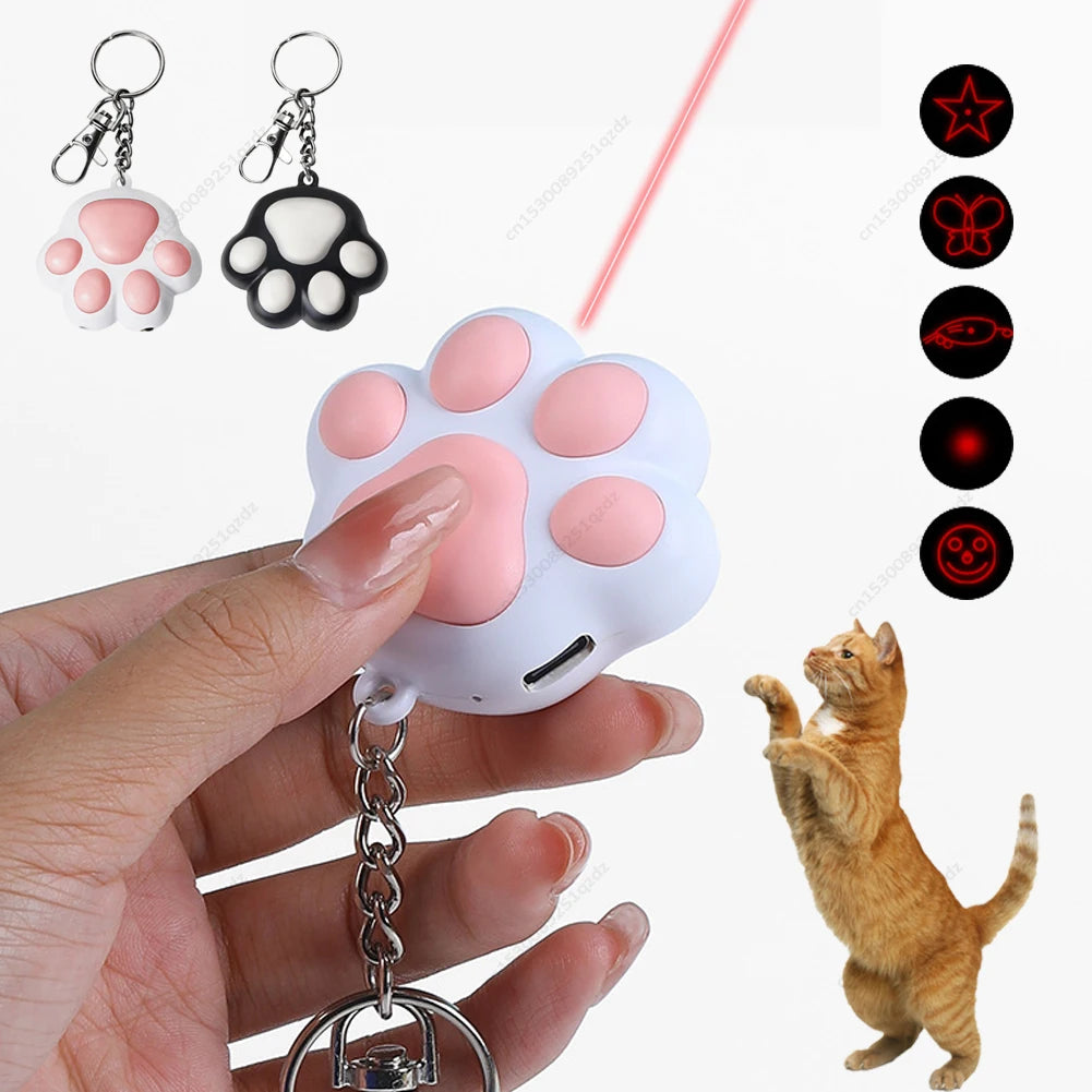 Cat Laser Toy Flashlight USB C Rechargeable