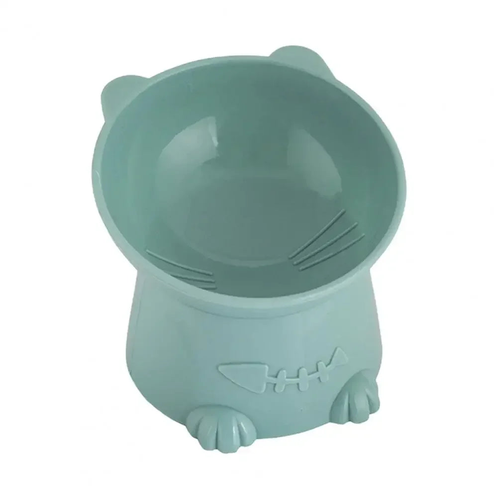 Bowl Water Food Dish Cartoon Cat Shape